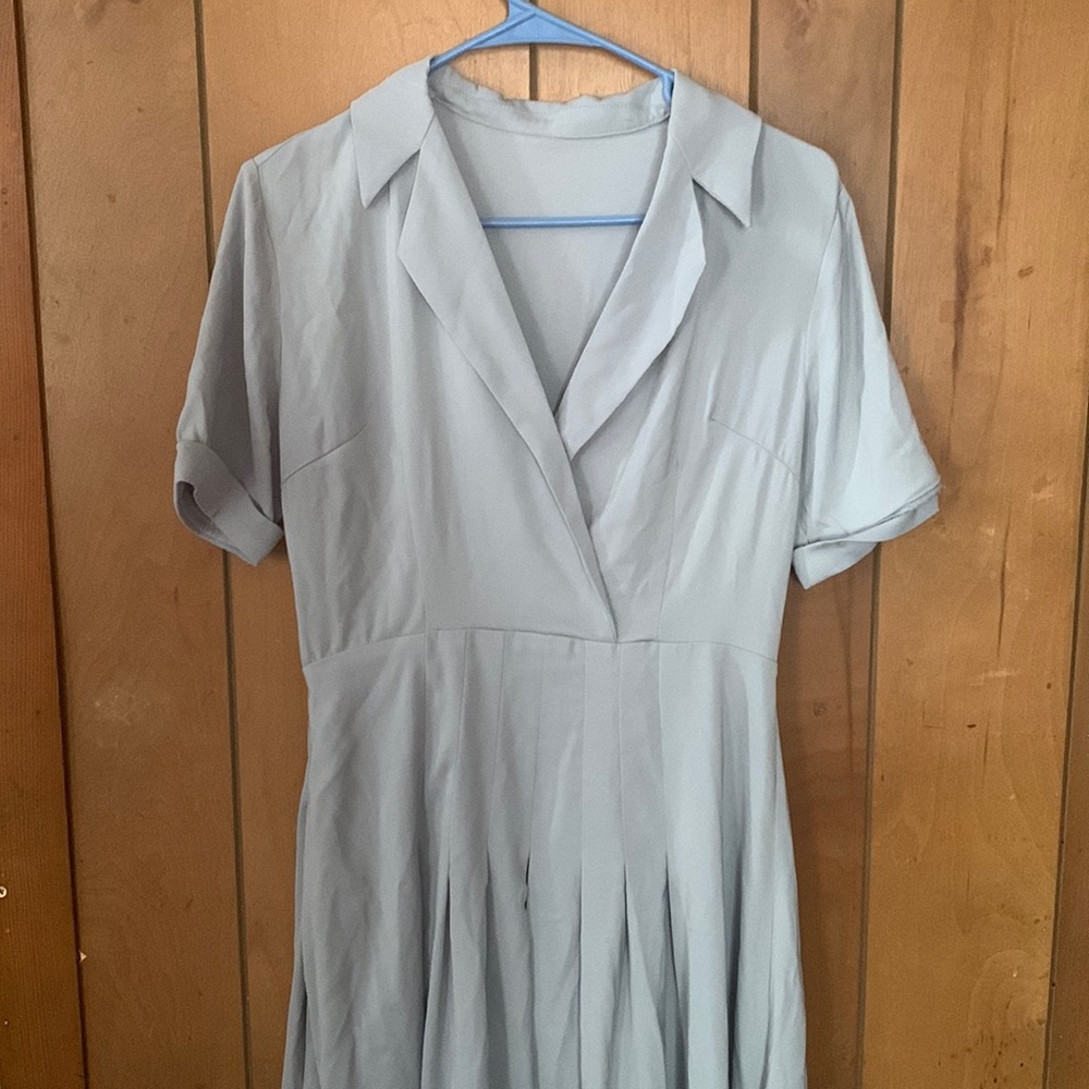 Blue Grey Dress